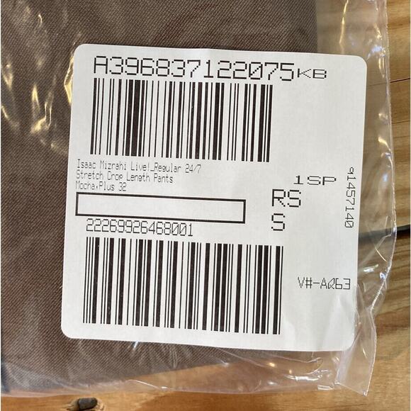 NEW Isaac Mizrahi Live 24/7 Stretch Crop Length Pants Size 32 Women’s Mocha - Picture 9 of 9